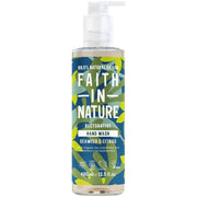 Faith In Nature Seaweed & Citrus Restorative Hand Wash, pump bottle packaging, citrus, 400ml