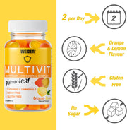 WEIDER Multivit Multivitamin and Mineral Complex Gummies - 210 count