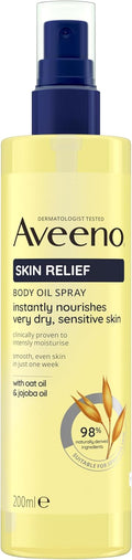 Aveeno Spray Huile Corps Skin Relief avec Huile d'Avoine & Huile de Jojoba - 200ml