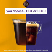 How to Use: NESCAFÉ Dolce Gusto Americano coffee pod used in hot or cold cup serving 16 capsules