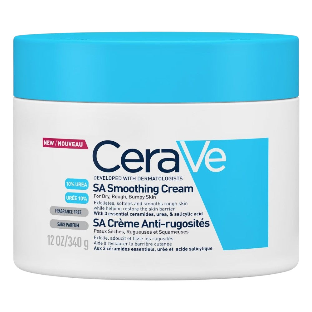 CeraVe SA Smoothing Cream 10% Urea body moisturising cream tub 340g