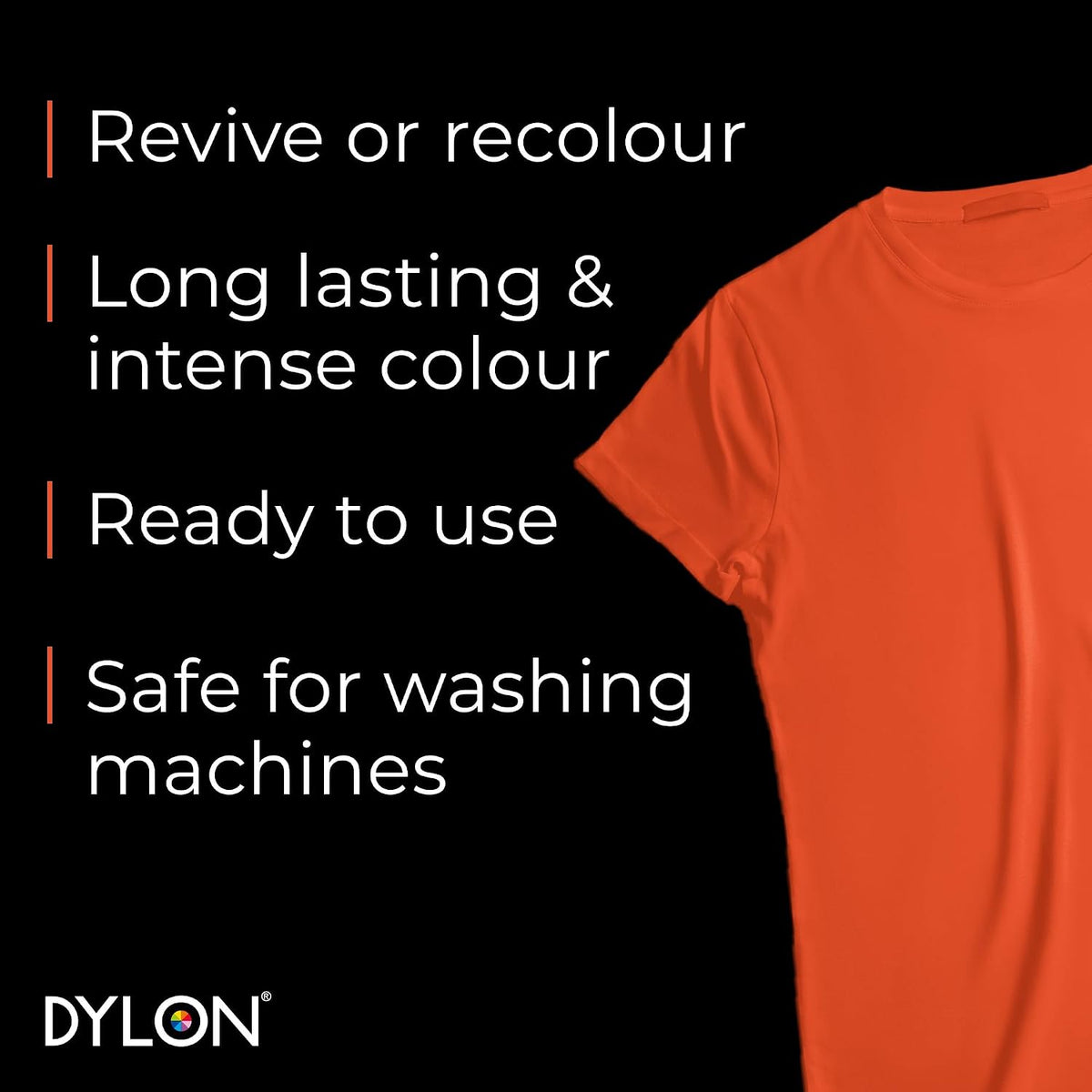 Dylon All-in-1 Washing Machine Fabric Dye Pod Fresh Orange 350g used for clothing and home textiles