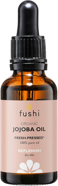 Fushi Organic Jojoba Oil 30 ml | Fresh-Pressed & 100% Pure Replenishing Oil for Dry & Sensitive Skin