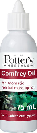 Huile de massage Potter's Herbals à la consoude et à l'eucalyptus - 75ml