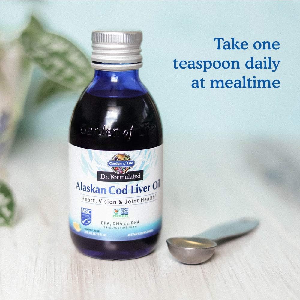 Garden of Life Dr. Formulated Alaskan Cod Liver Oil, Lemon