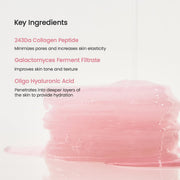 Biodance Collagen Hydrogel Toner Pads 60 Pads ingredients panel and product information