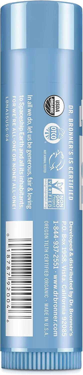 Dr. Bronner's Baby-Mild Organic Lip Balm barcode packaging 4g