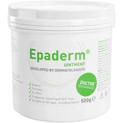 Epaderm Emollient Ointment fragrance-free 500g tub front packaging