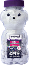 Sambucol Oursons à Mâcher au Sureau Noir pour Enfants | 60 Oursons | Vitamine C | Soutien Immunitaire | 4–12 ans