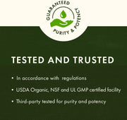 Swanson St. John's Wort Herb 375mg 60 Vegan Capsules Pack of 2 tested and trusted purity and potency infographic
