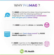 MAG365 PrizMAG Magnesium Bisglycinate Capsules - 90 Count