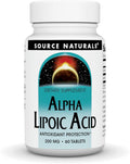 Source Naturals Alpha Lipoic Acid 200mg Tablets - 60 Count