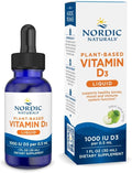 Nordic Naturals Vitamine D3 liquide d'origine végétale 1000 UI, pomme - 30ml