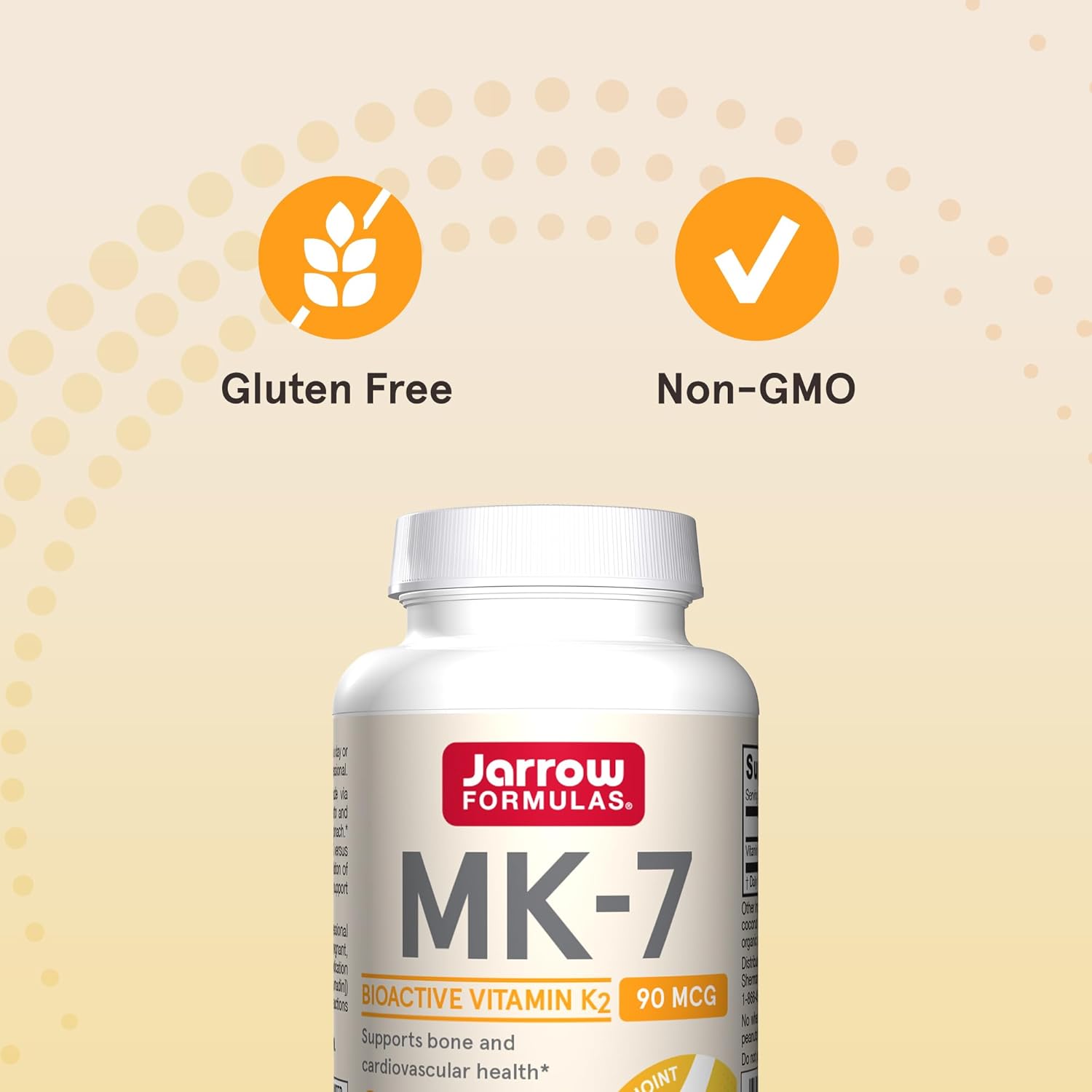 Jarrow Formulas MK-7 Vitamin K2 90mcg Softgels