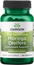 Moringa Oleifera à spectre complet Swanson 400mg – 60 capsules