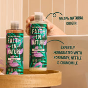 Faith In Nature Lavender & Geranium Balancing Conditioner, bottle packaging, lavender and geranium, 400ml, hair care