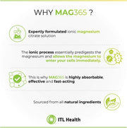 MAG365 Magnesium Citrate Powder, Exotic Lemon - 300g