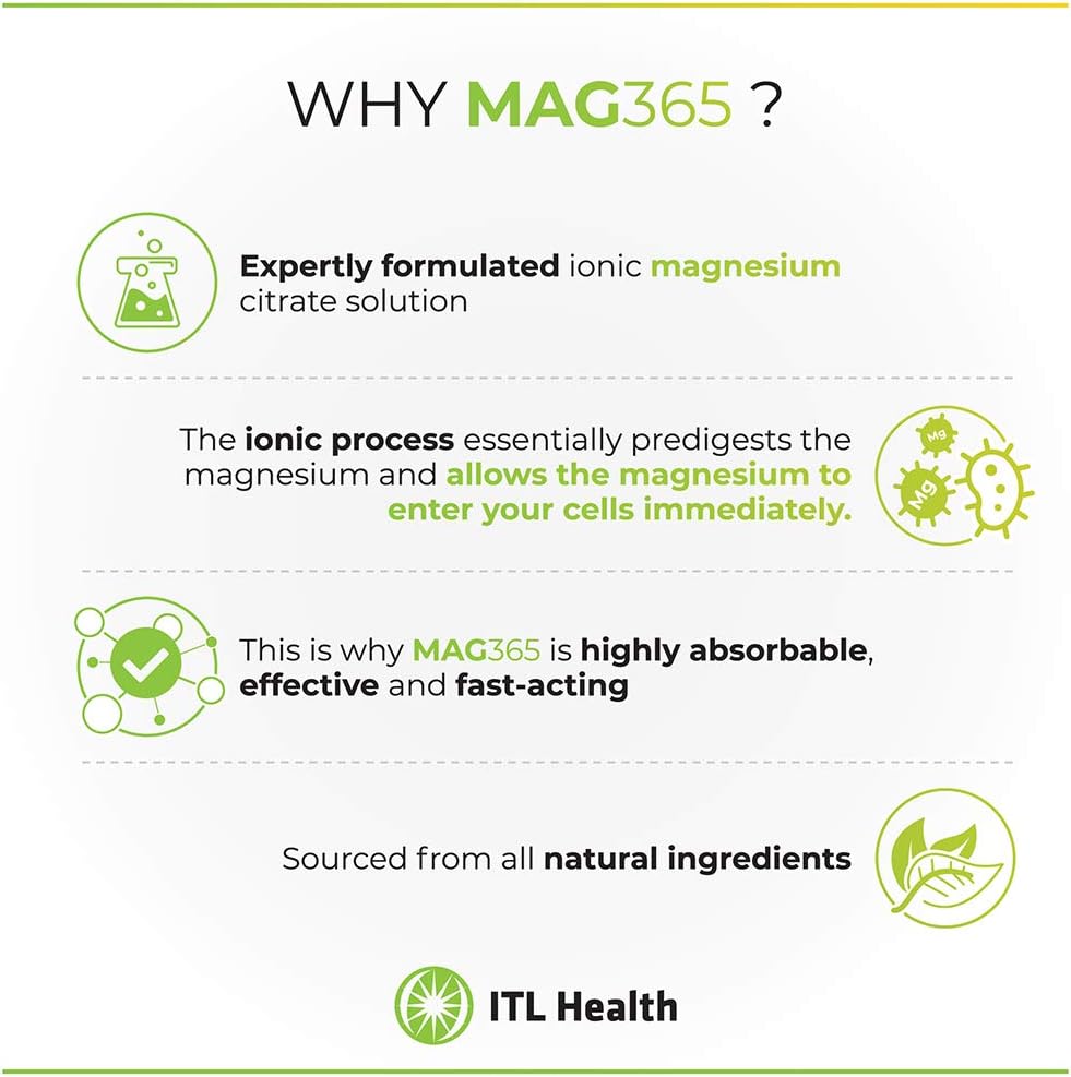 MAG365 Magnesium Citrate Powder, Passion Fruit - 300g