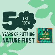 Faith In Nature Natural Coconut Vegan Bar Soap 6 × 100g cardboard packaging in hand washing use