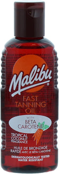 Huile bronzante rapide Malibu avec bêta-carotène – 100ml