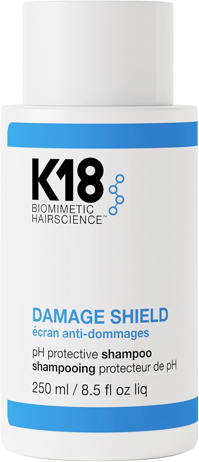K18 DAMAGE SHIELD pH Protective Shampoo – 250ml Strengthens, Protects & Balances Hair pH for Optimal Health