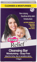 Hope’s Relief Cleansing Bar 110 g | Moisturising, Soap-Free Cleanser for Dry & Sensitive Skin
