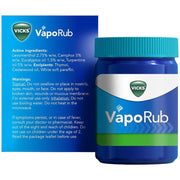 Vicks VapoRub 4 in 1 topical ointment menthol eucalyptus aroma 100g jar ingredients
