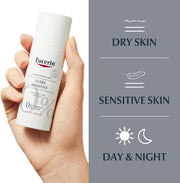 Eucerin Ultra Sensitive Soothing Care dry skin facial cream 50ml tube how to use