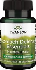 Swanson Stomach Defense Essentials with PepZinGI – 60 Veg Capsules
