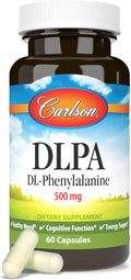Carlson DLPA DL-Phenylalanine 500 mg Capsules - 60 Count