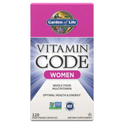 Garden of Life Vitamin Code Women's Multivitamin box, 120 capsules.