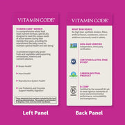Supplement facts and ingredient list for Women's Multivitamin.