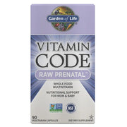 Garden of Life Vitamin Code Raw Prenatal Multivitamin box 90 vegan capsules