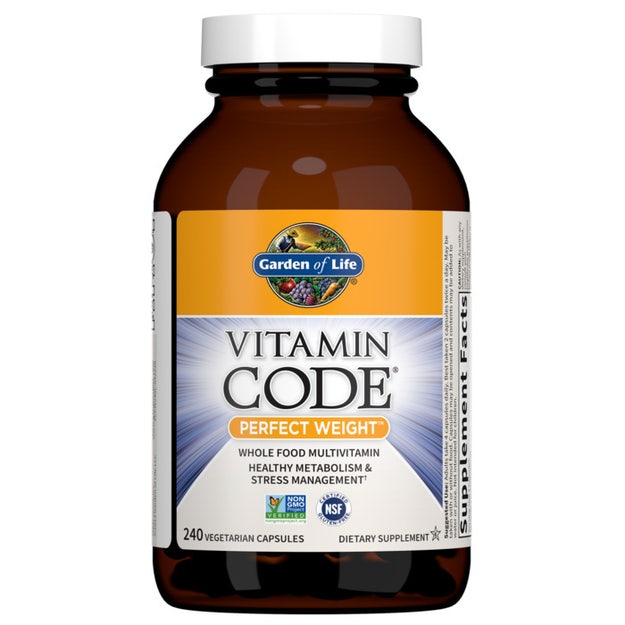 Garden of Life Vitamin Code Whole Food Multivitamin bottle, 240 capsules.