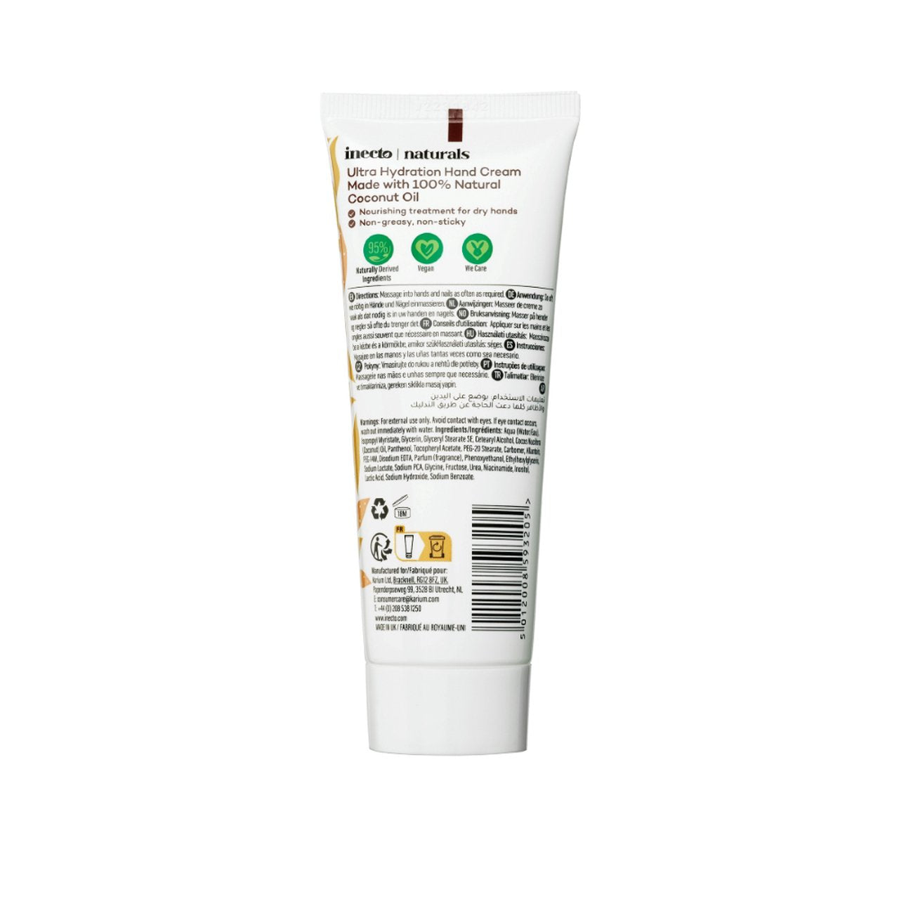 Inecto Naturals Ultra Hydration Coconut Hand Cream 75ml