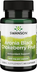 Swanson Aronia Black Chokeberry Fruit 400mg 60 Capsules