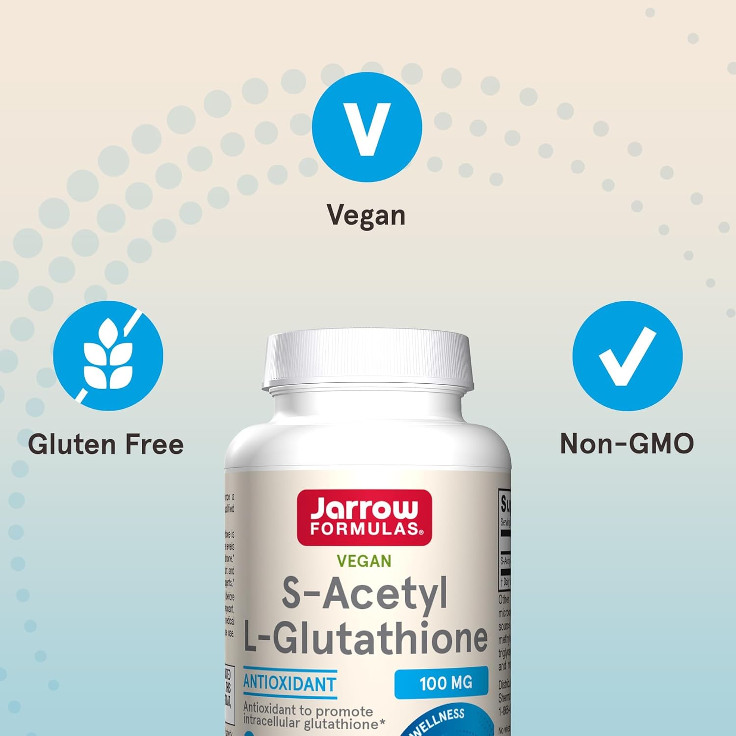 Jarrow Formulas S-Acetyl L-Glutathione 100mg Tablets - 60 Count