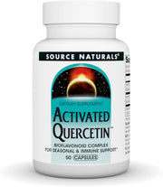Source Naturals Activated Quercetin bioflavonoid complex capsules bottle 50 count