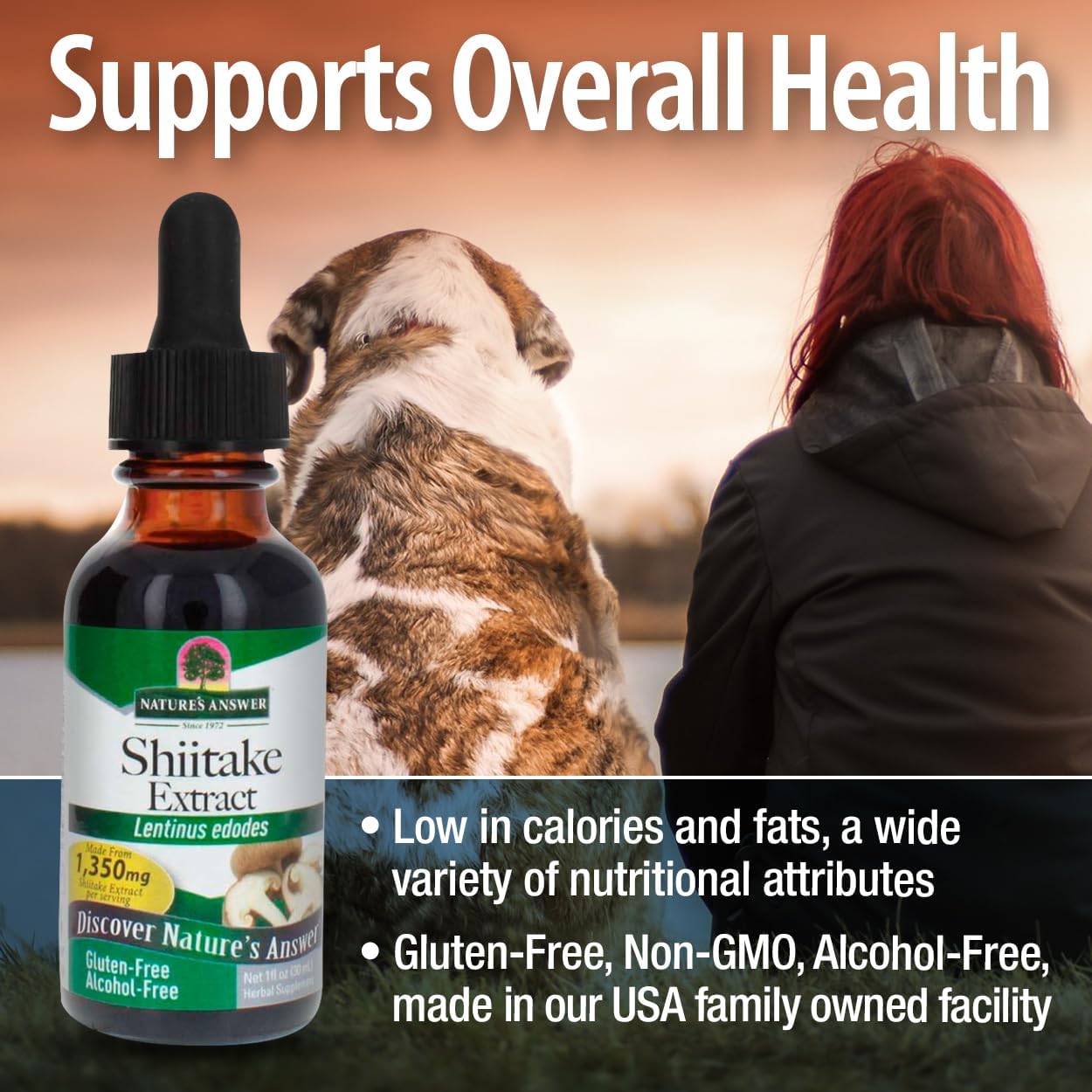 Nature’s Answer Shiitake Mushroom Alcohol-Free Liquid Extract - 30ml