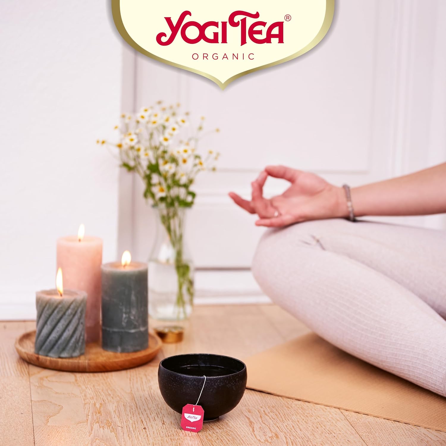 Yogi Tea Organic Feel Pure with Lemon Herbal Tea freshly brewed herbal infusion 17 teabags