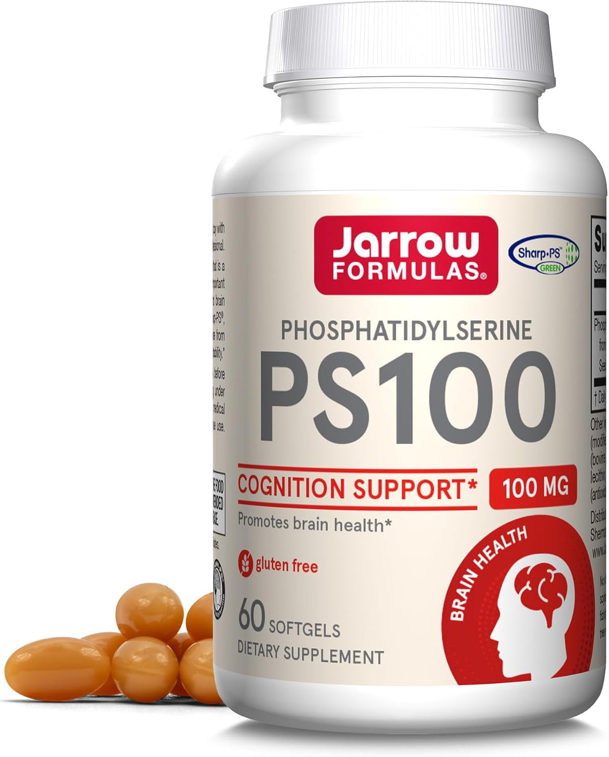 Jarrow Formulas Phosphatidylserine PS100 100mg 60 Softgels