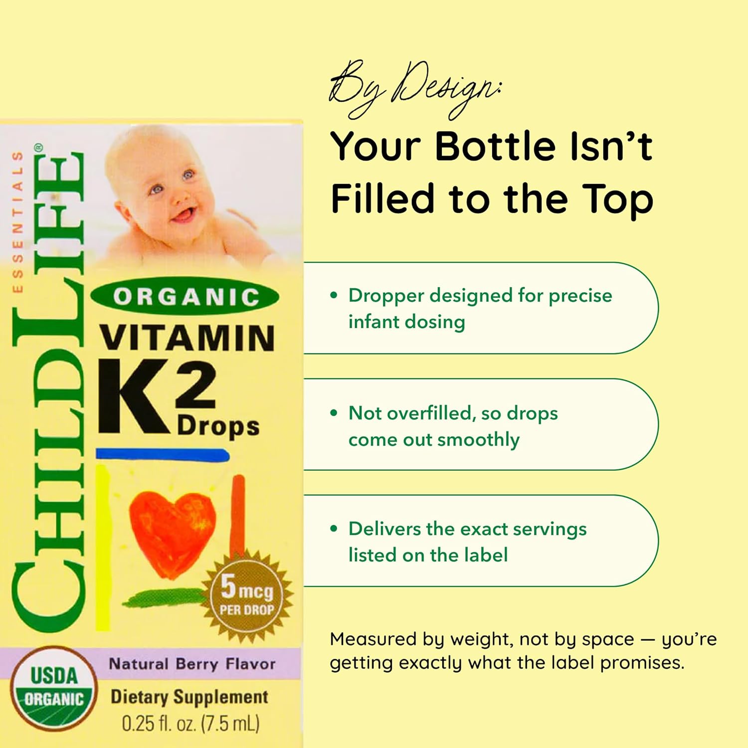 ChildLife Essentials Vitamin K2 drops infant liquid supplement berry flavour 7.5ml