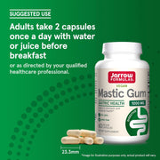 How to Use Image: Jarrow Formulas mastic gum 1000mg veggie capsules usage instructions before breakfast