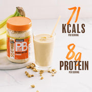 Supplement facts: PBfit Original Peanut Butter Powder ingredients peanuts coconut sugar salt