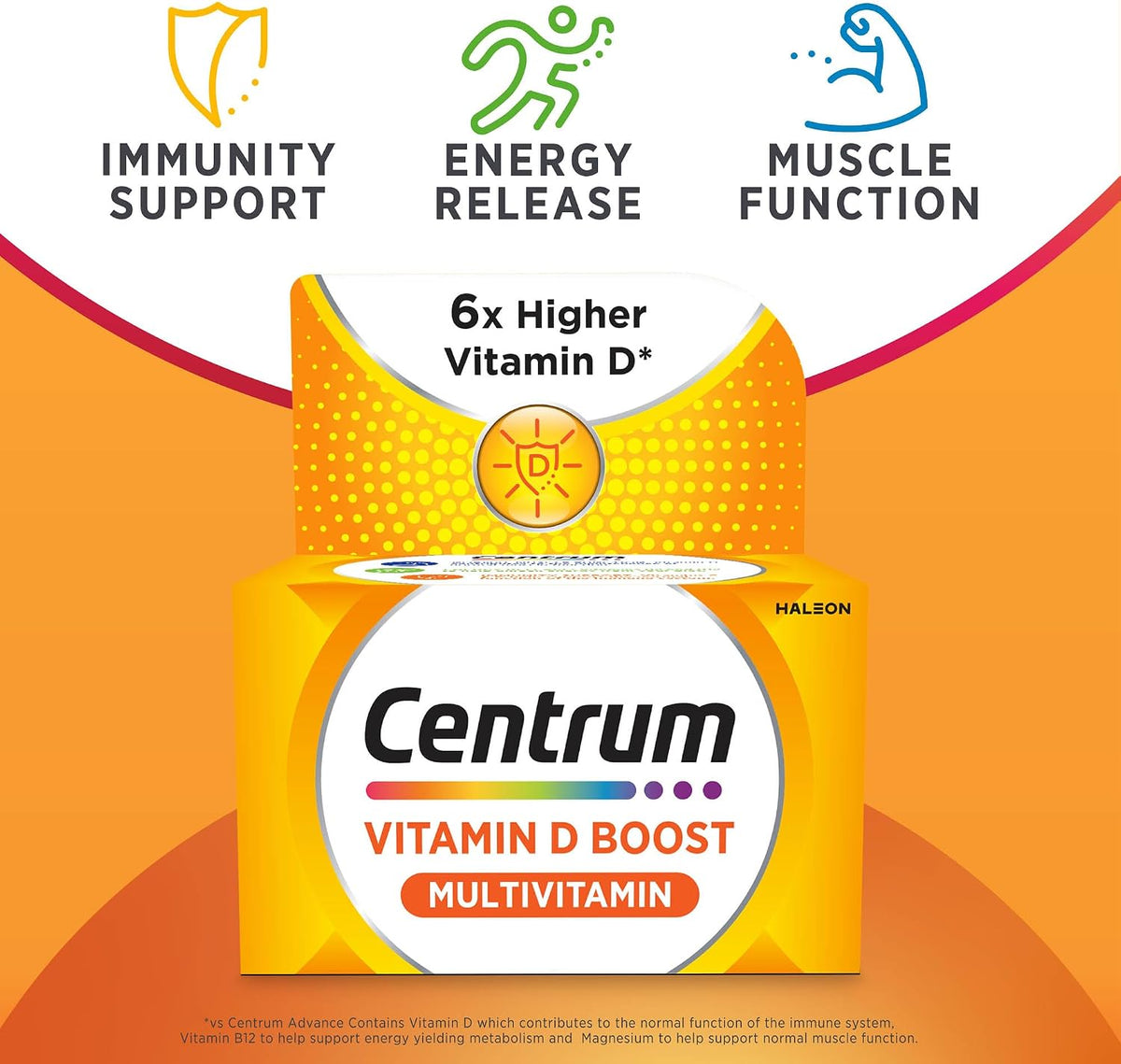 Centrum Vitamin D Boost Multivitamin 30 Tablets