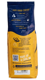 Barcode & ingredients image: TrueStart Signature Roast ingredient information coffee beans 1kg