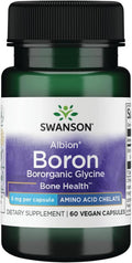 Swanson Albion Bore Bororganique Glycine 6mg - 60 Capsules Végétaliennes