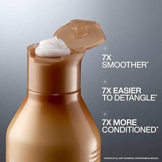 Redken All Soft Conditioner bottle with Argan Oil, 300ml formulation.