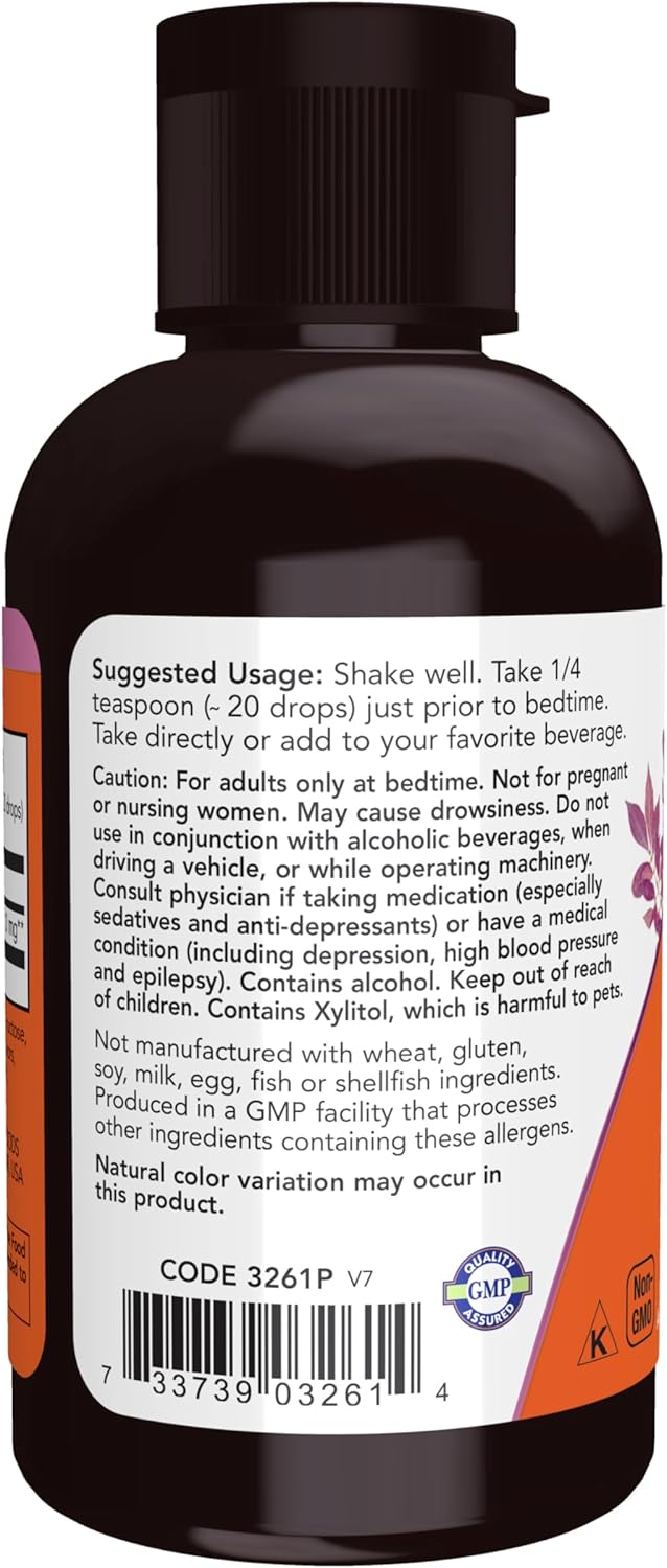 NOW Foods Liquid Melatonin, 3mg per Serving - 59ml