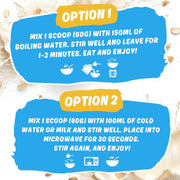 Applied Nutrition Critical Oats Protein Porridge Cookies & Cream 600g preparation instructions